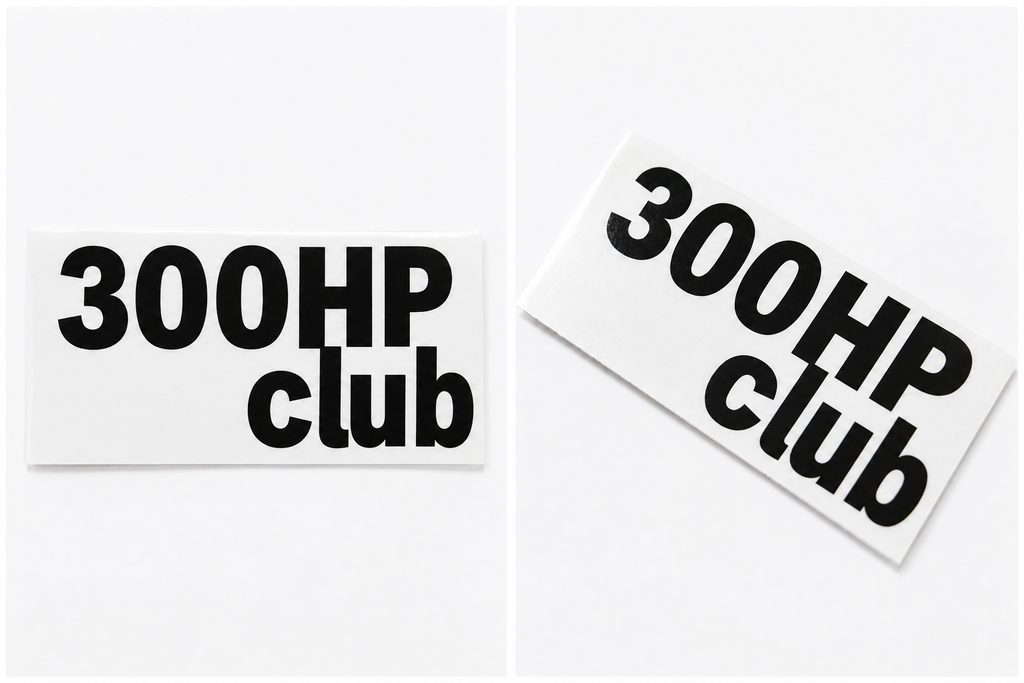 300HP Club Vinyl Stickers