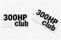 300HP Club Vinyl Stickers