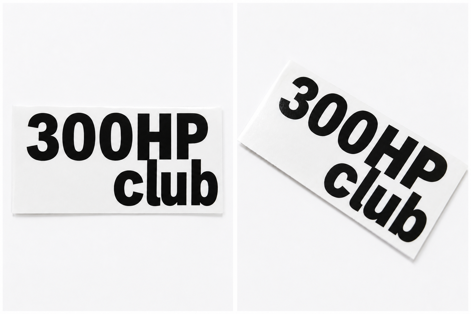 300HP Club Vinyl Stickers