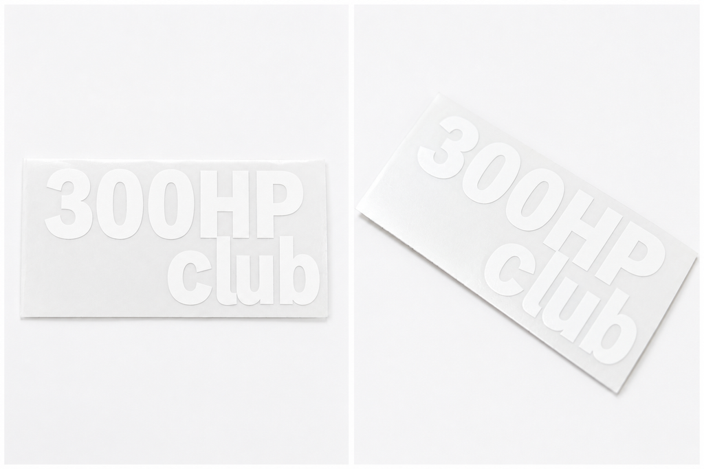 300HP Club Vinyl Stickers