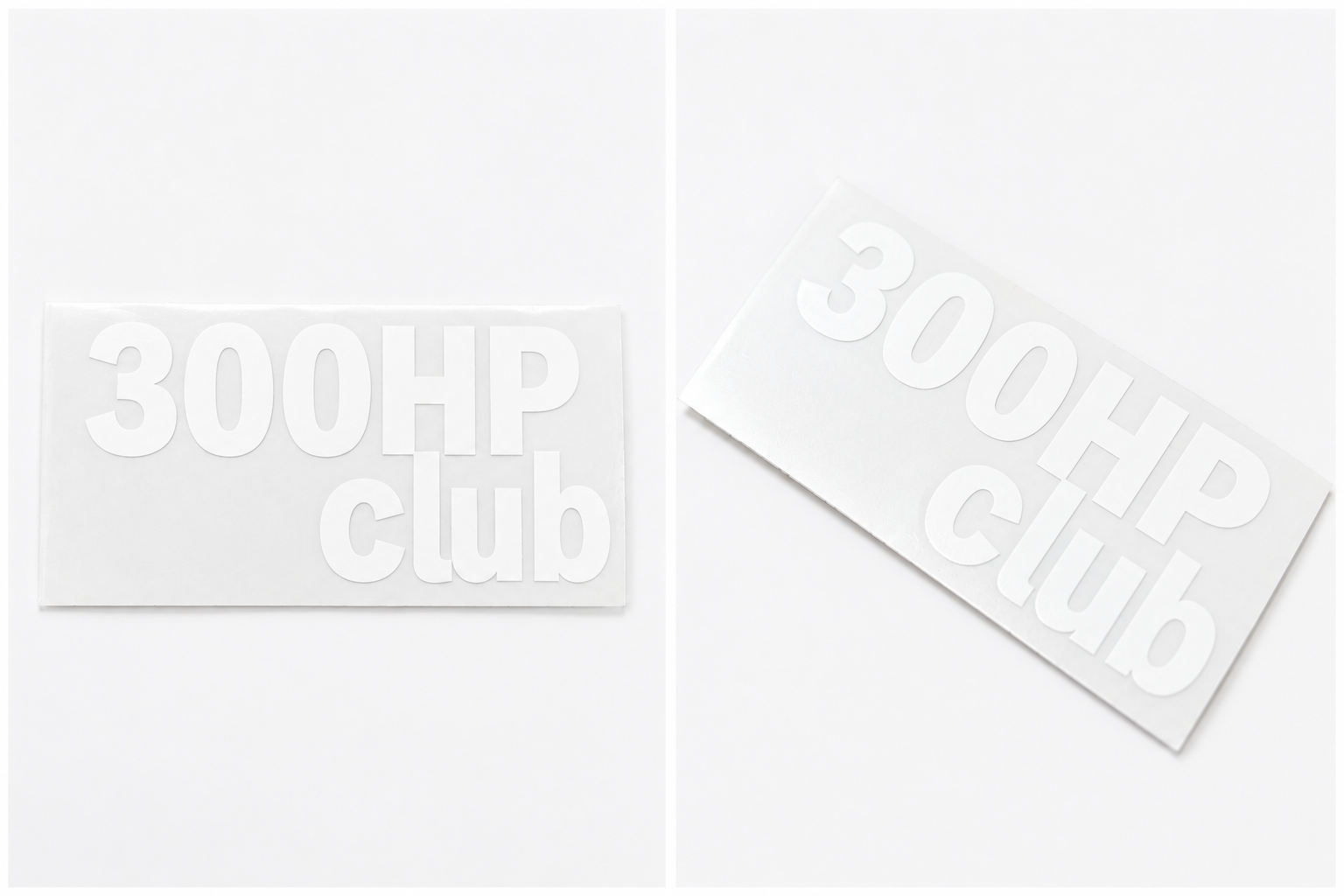 300HP Club Vinyl Stickers