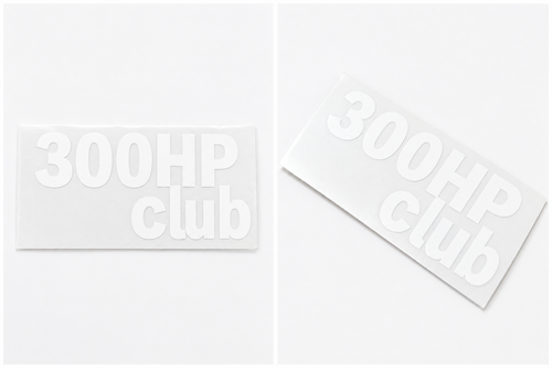 300HP Club Vinyl Stickers