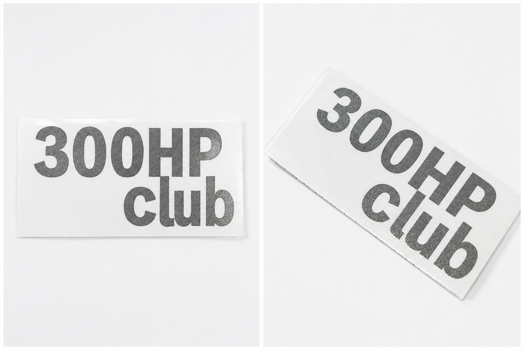 300HP Club Vinyl Stickers